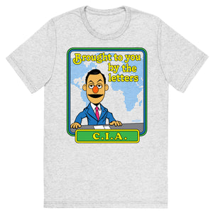 Brought to You By the Letters CIA Tri-Blend Track Shirt