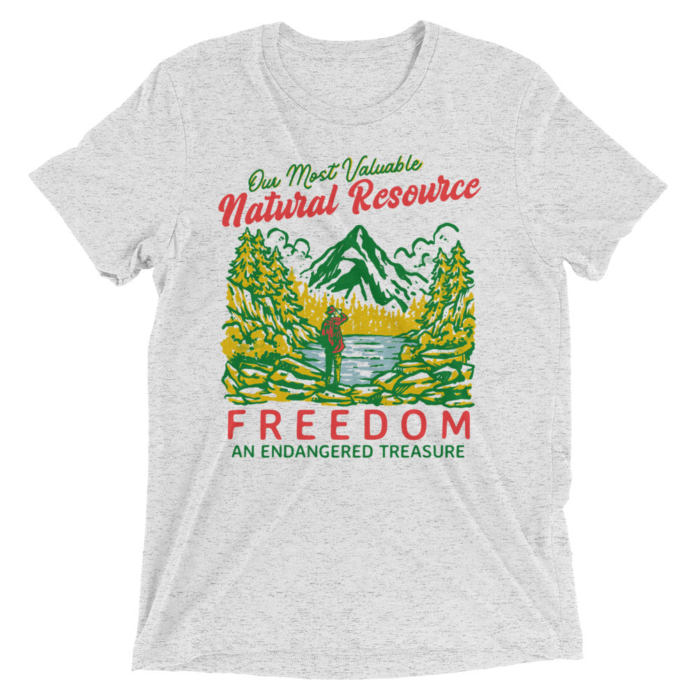 Our Most Valuable Natural Resource Freedom Tri-Blend T-Shirt