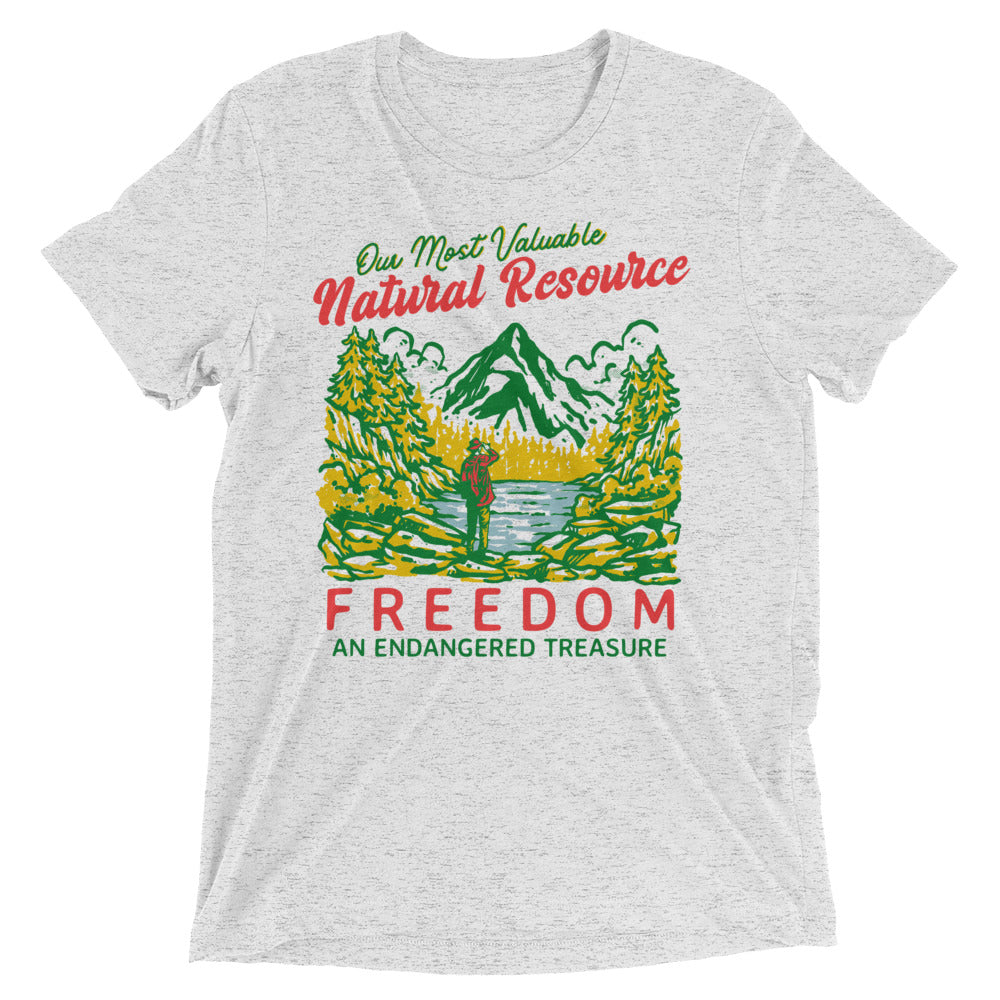 Our Most Valuable Natural Resource Freedom Tri-Blend T-Shirt