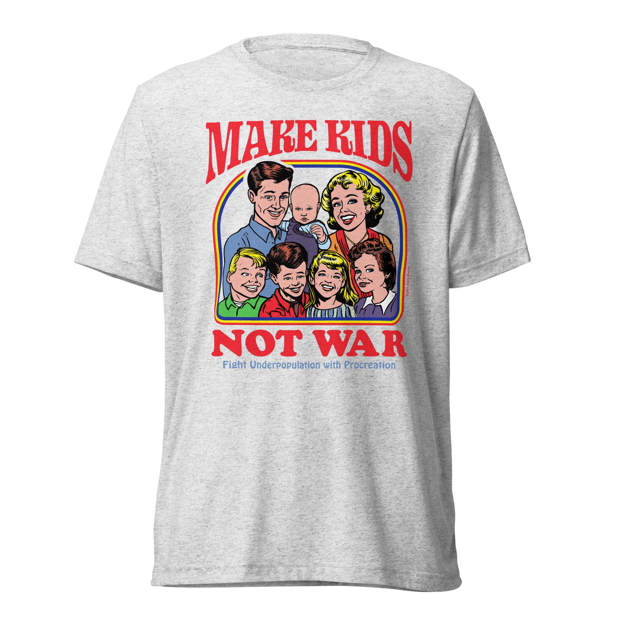 Make Kids Not War Tri-Blend Track Shirt