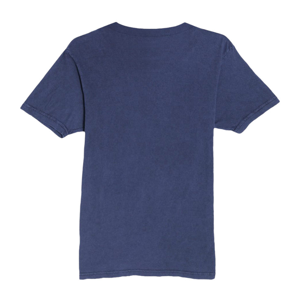 You May All Go To Hell And I Will Go To Texas Crockett Vintage Crewneck Tee in navy blue back