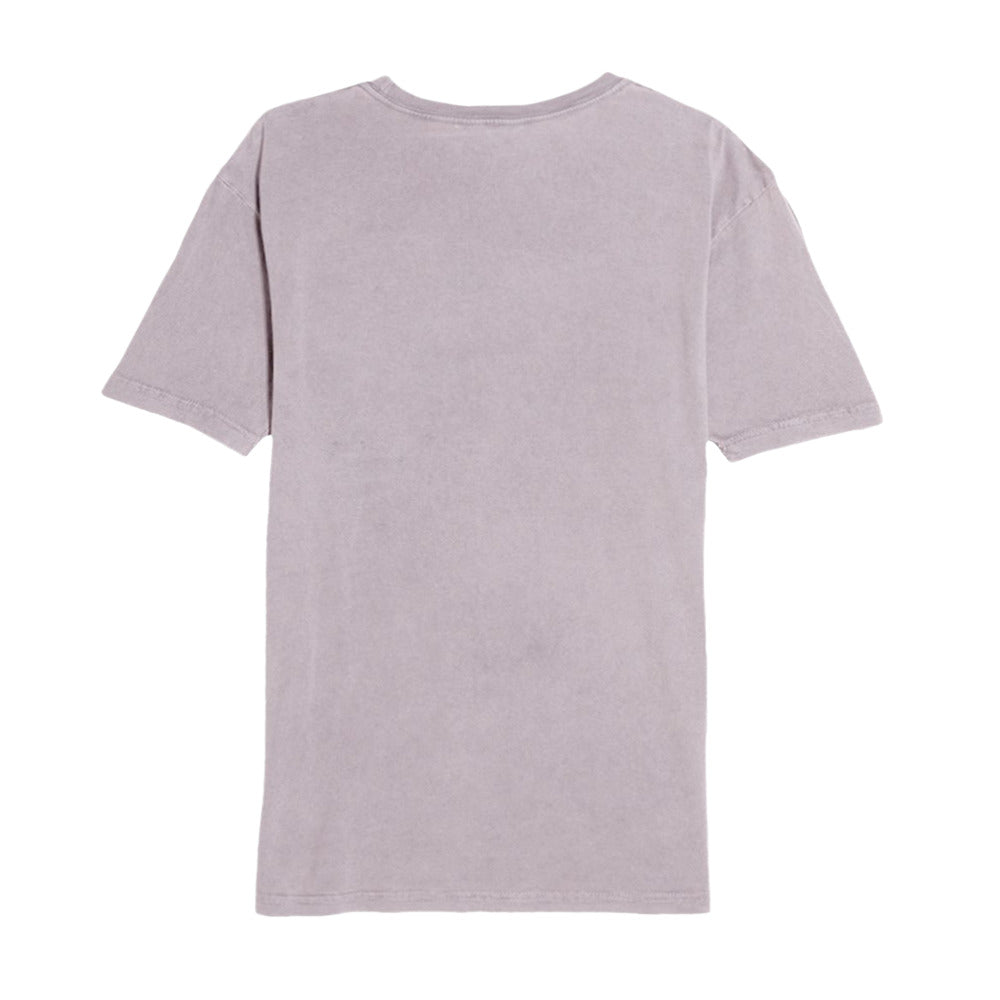 Tree of Liberty vintage crewneck graphic tee in Vintage Zinc, back view showing the mineral-washed fabric