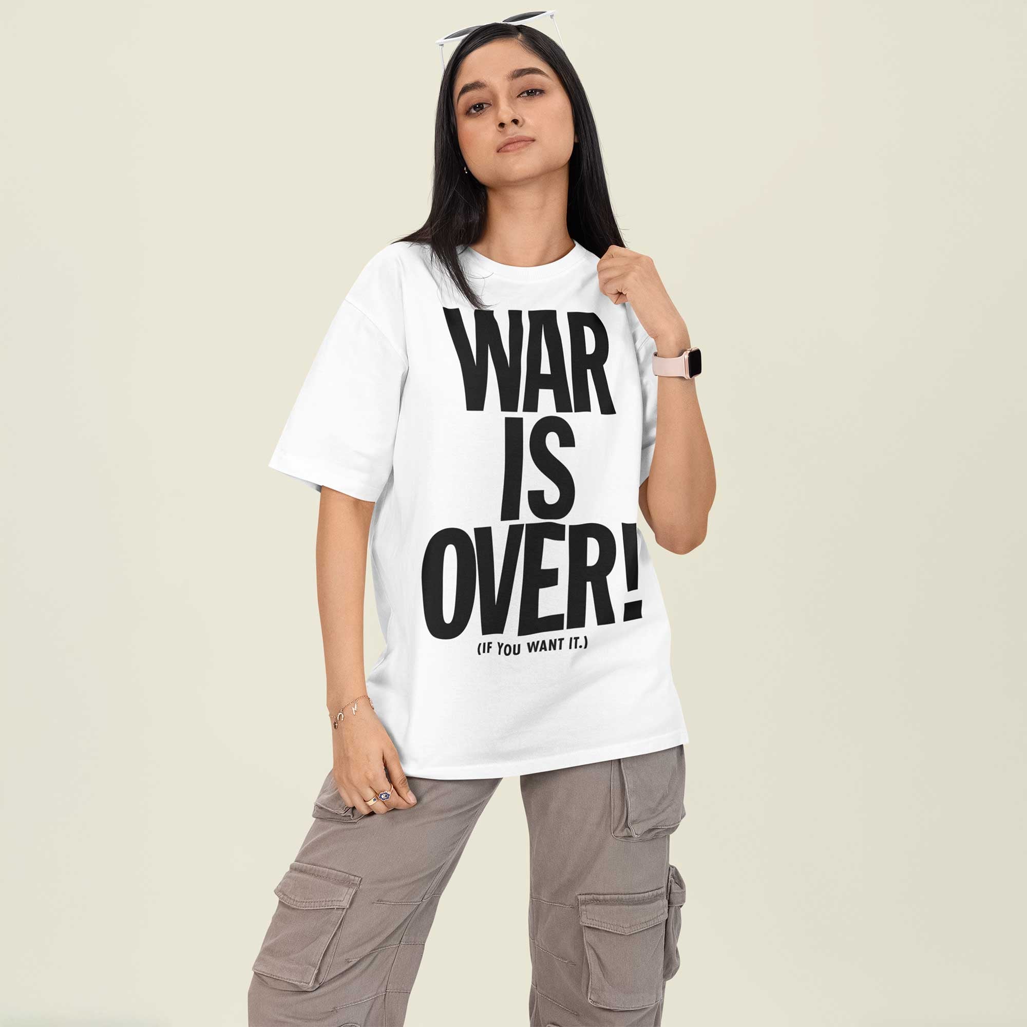 War Is Over If You Want It Garment-dyed Heavyweight Tee