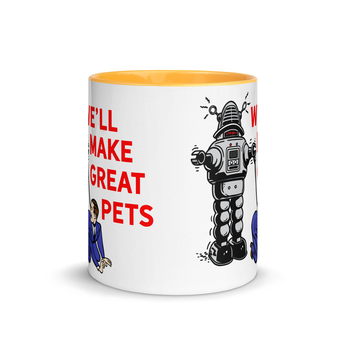 We&#39;ll Great Pets Artificial Intelligence Overlord Mug with Color Inside