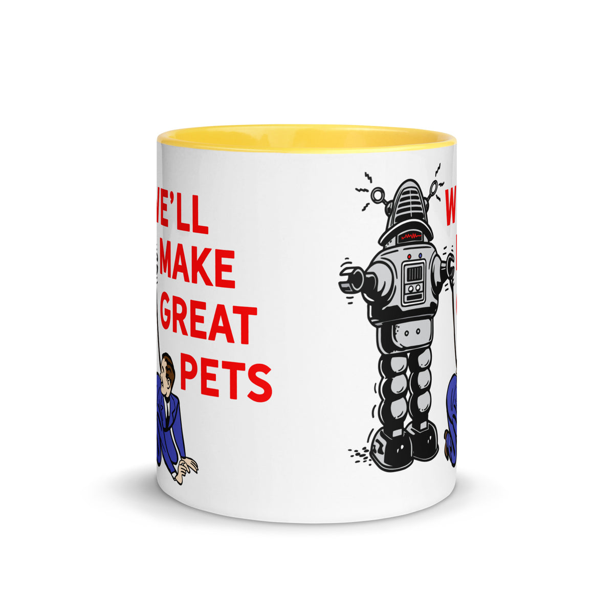 We&#39;ll Great Pets Artificial Intelligence Overlord Mug with Color Inside