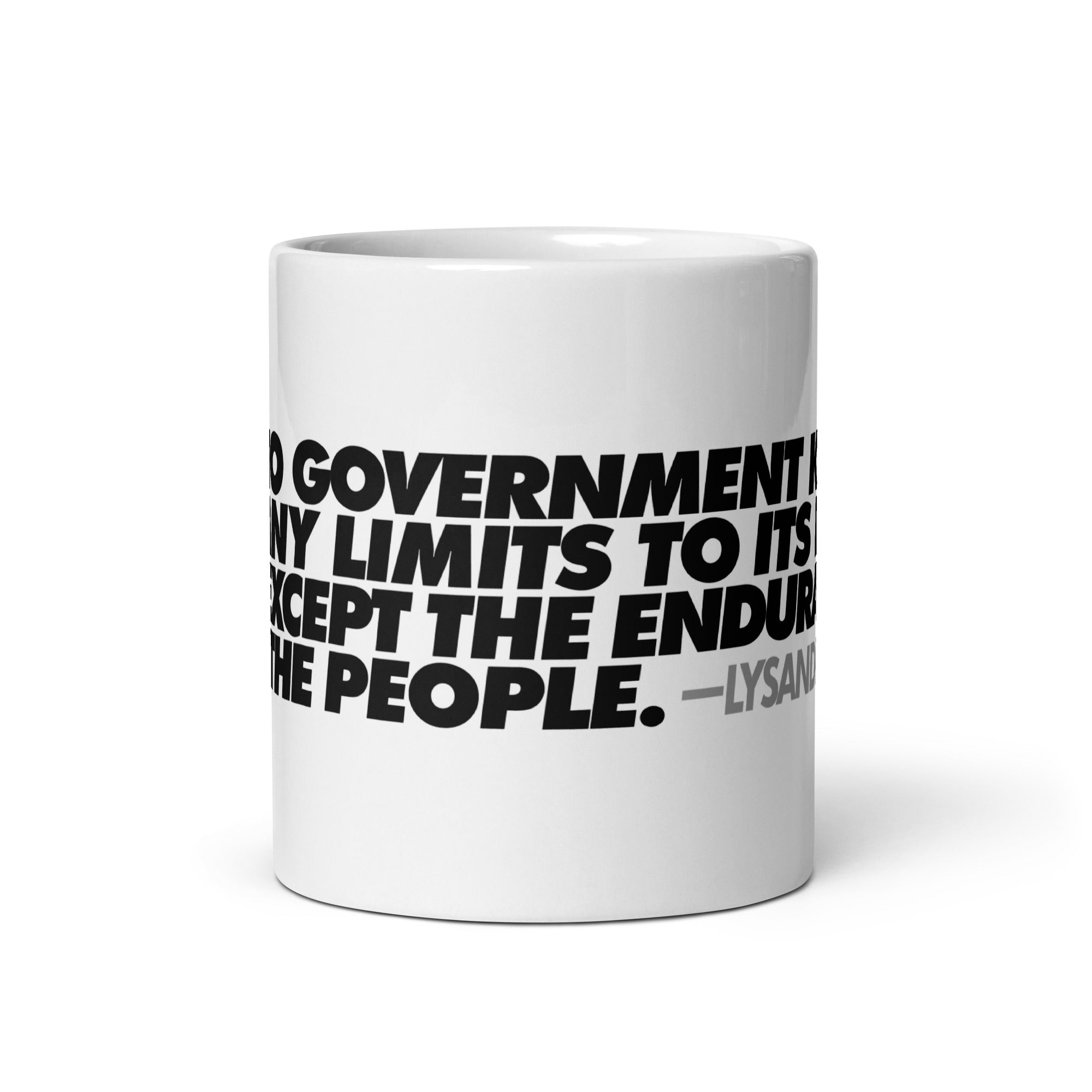 Lysander Spooner Government Limits Quote Mug