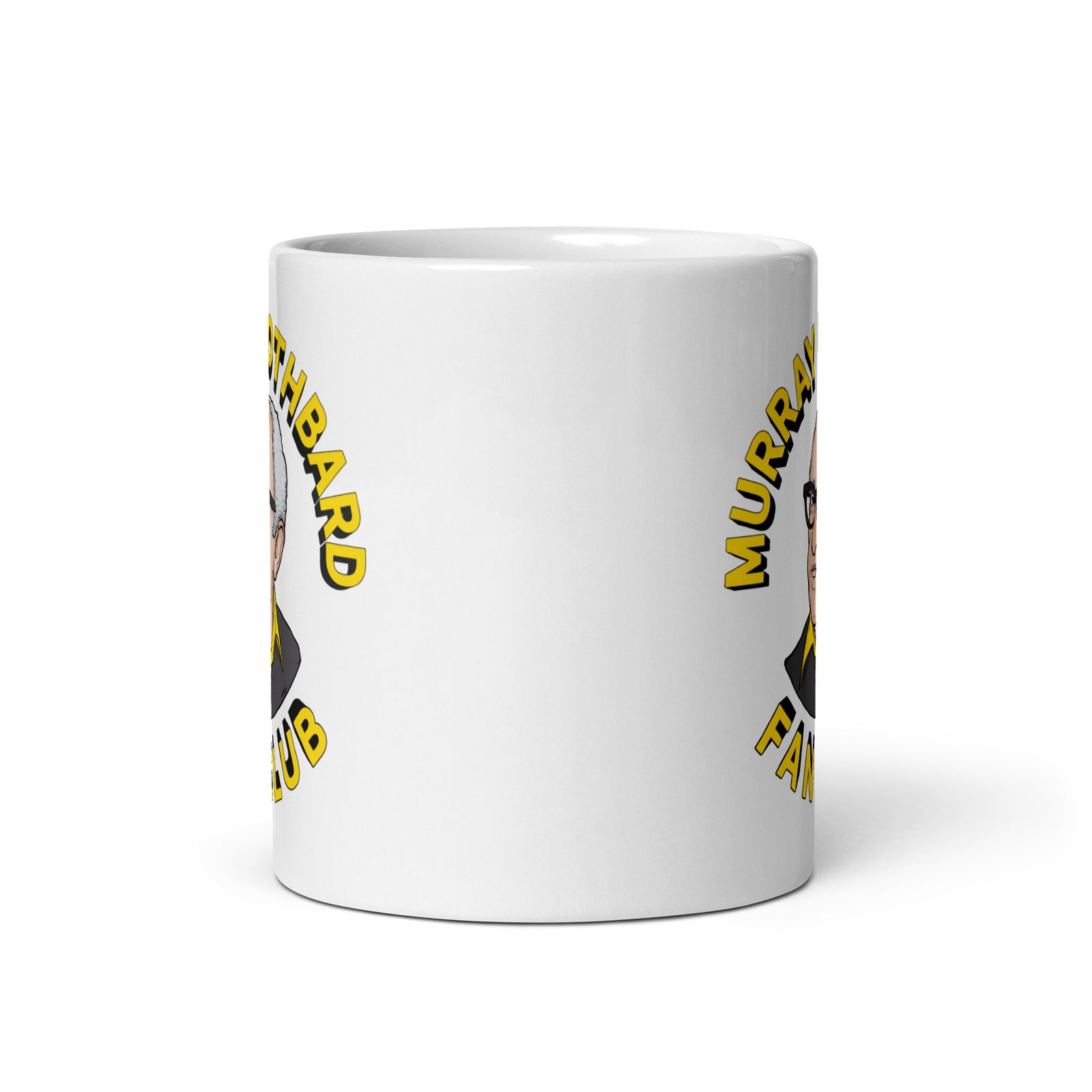 White glossy mug