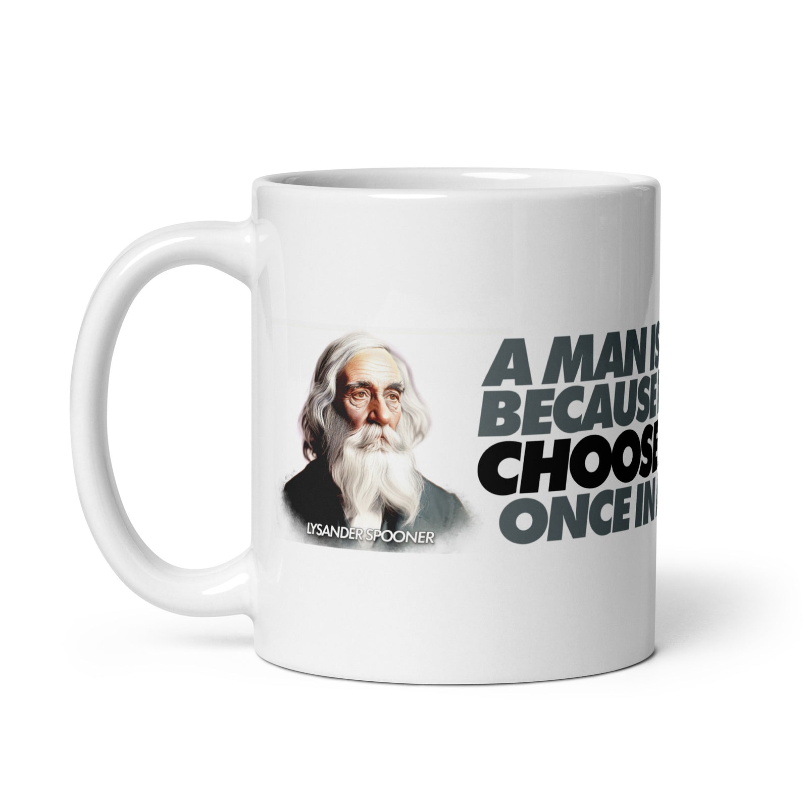 Lysander Spooner Government Limits Quote Mug