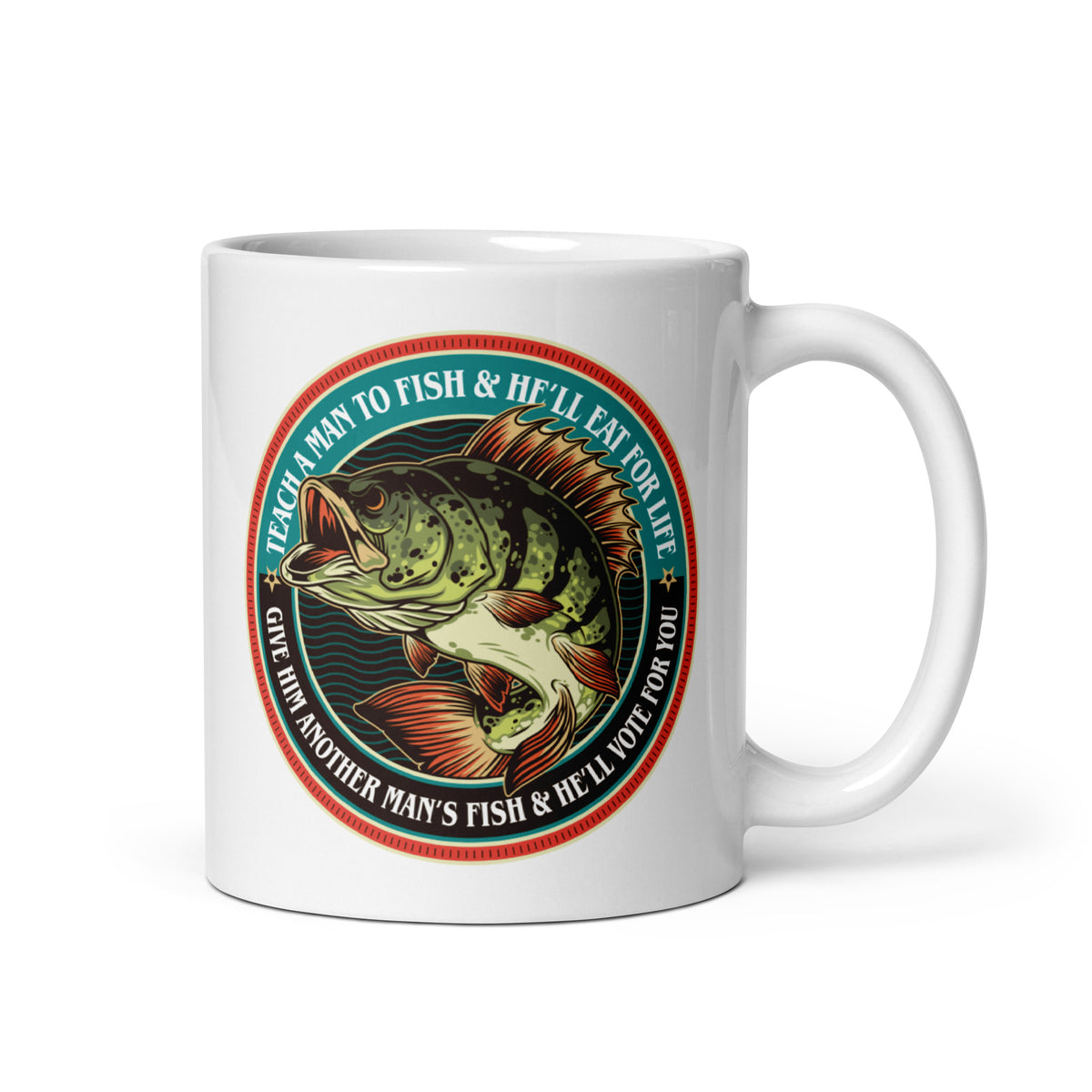 Teach a Man To Fish Coffee Mug