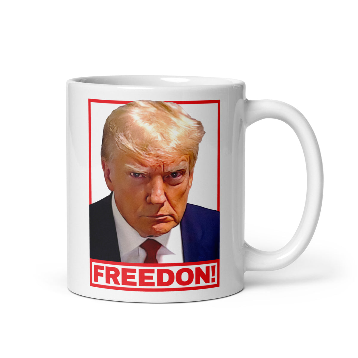 Trump Mugshot Mug, 15oz - Worth It or Woke