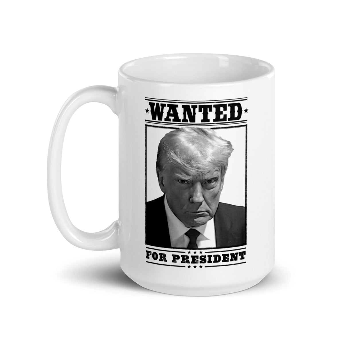 Donald Trump Mug Shot Wanted President Coffee Mug Lineup Poster