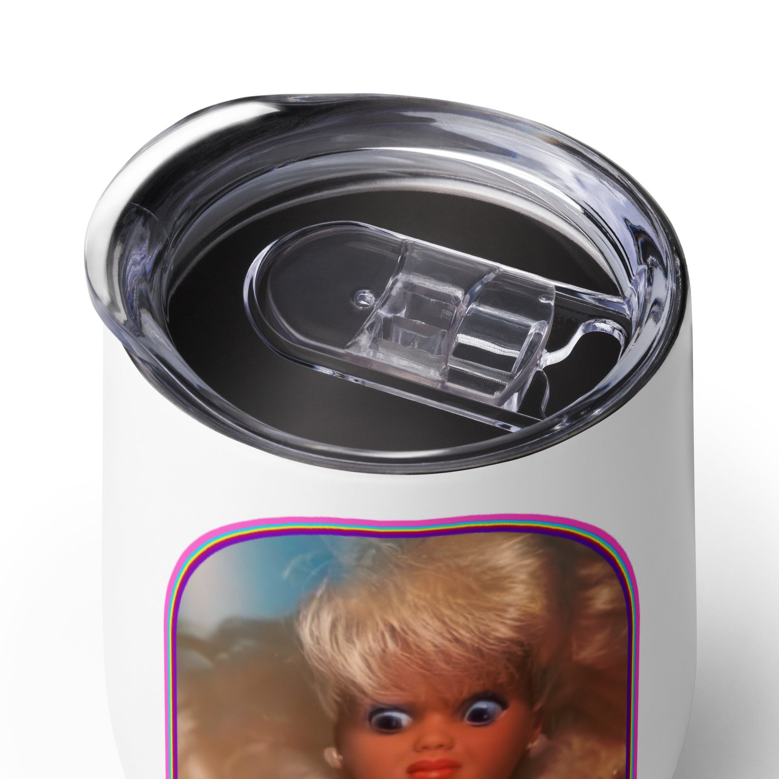 WTF Barbie Wine Tumbler