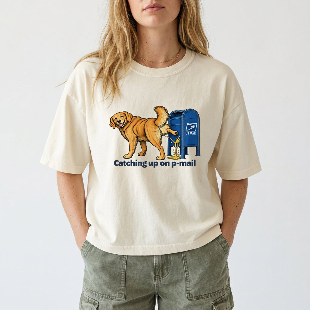Catching Up on P-mail Women’s Boxy Tee