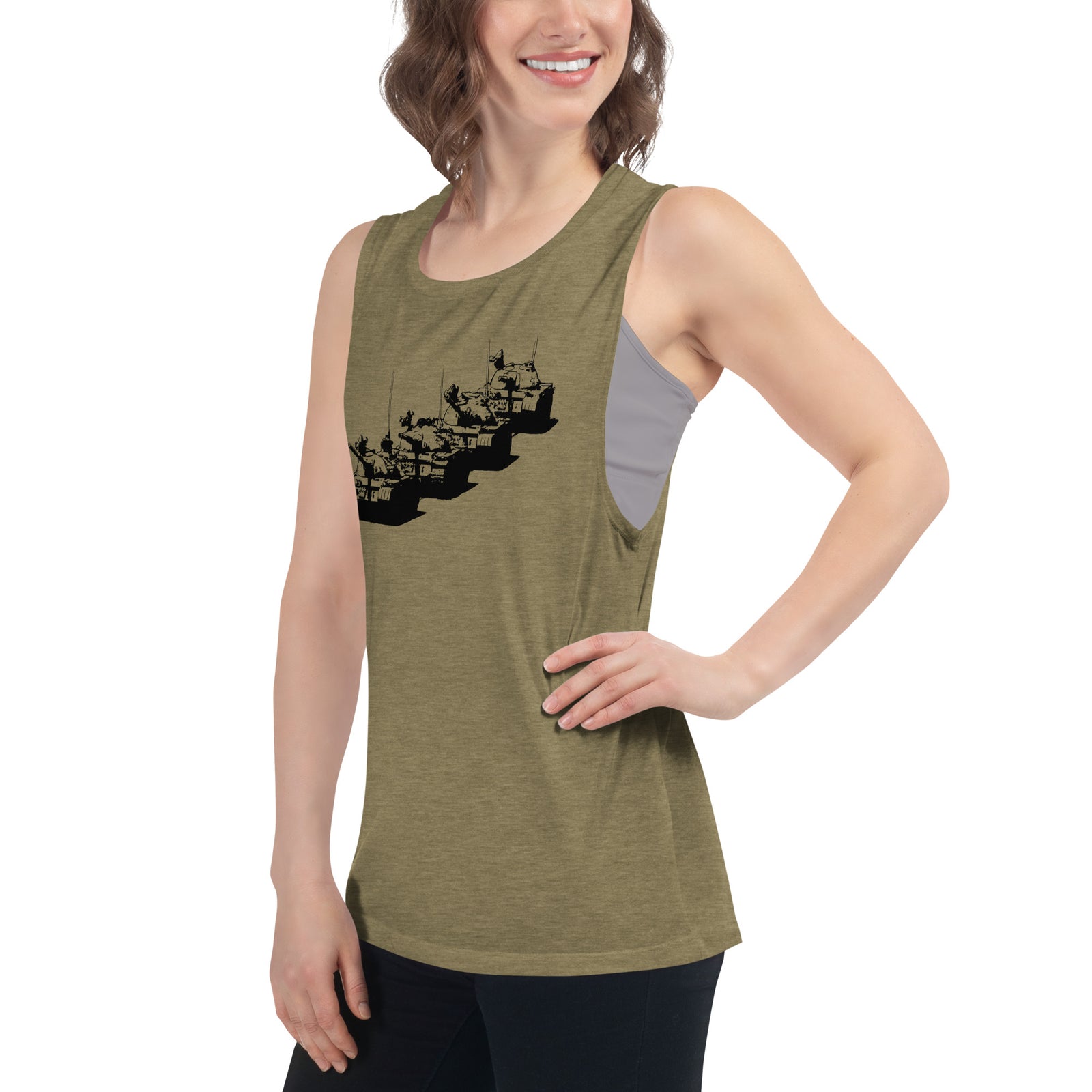Tank Man Ladies’ Muscle Tank