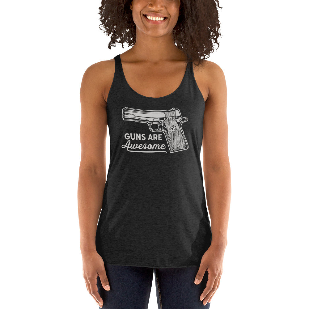 Guns are Awesome Women's Racerback Tank