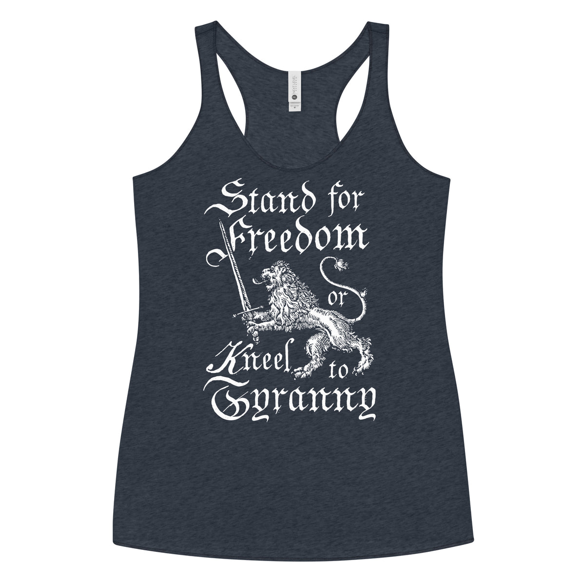 Stand for Freedom or Kneel to Tyranny Women&#39;s Racerback Tank