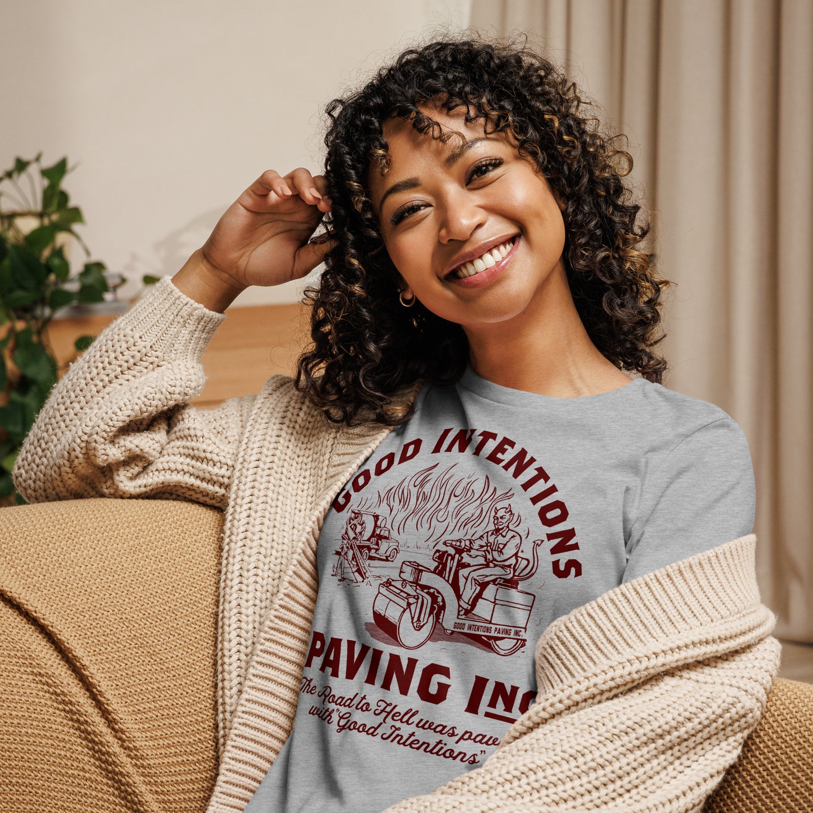 Good Intentions Paving Company Women's Relaxed T-Shirt