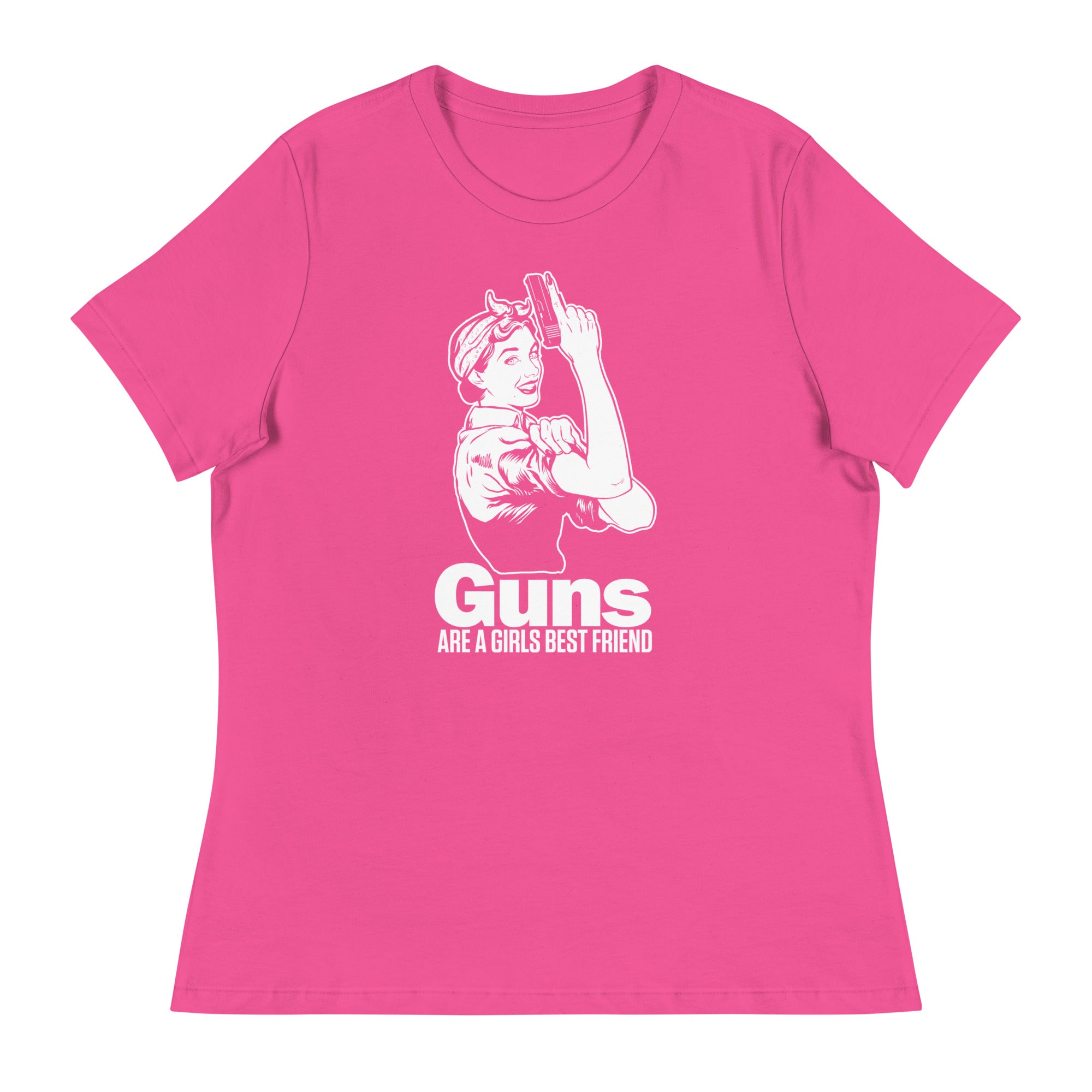 Guns are a Girl's Best Friend Rosie the Riveter Women's Relaxed T-Shirt