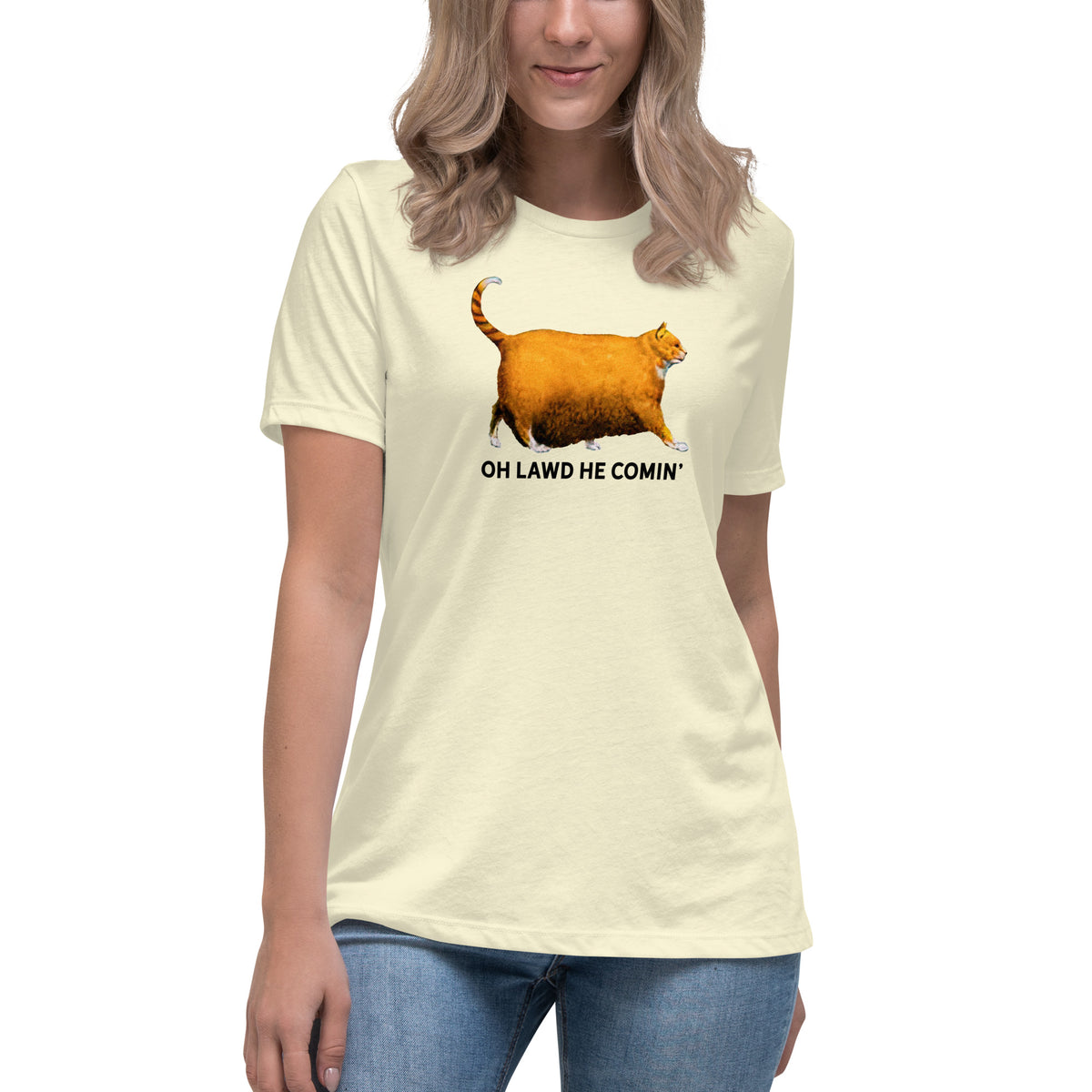 Chonk Oh Lawd He Comin&#39; Women&#39;s Relaxed T-Shirt
