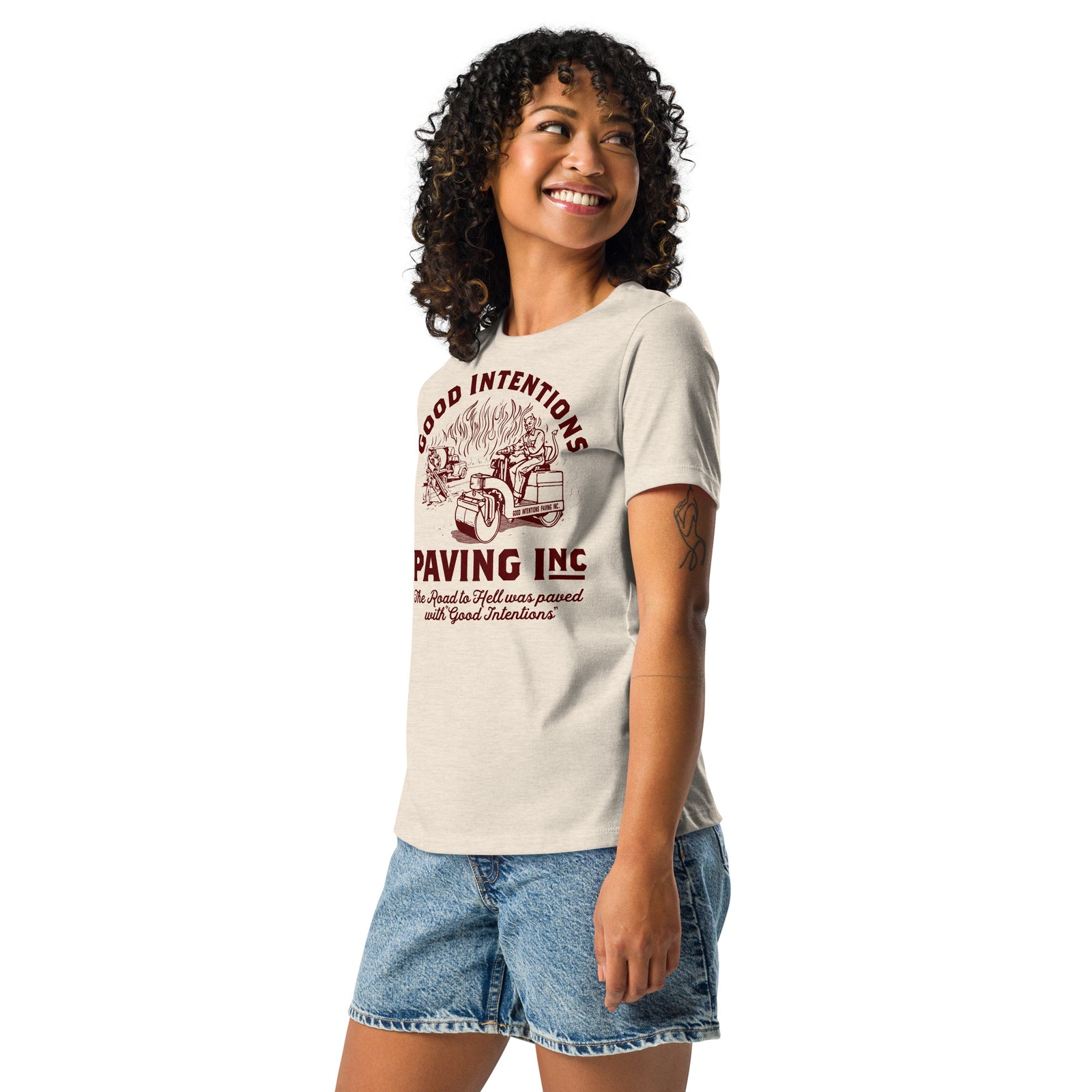 Good Intentions Paving Company Women's Relaxed T-Shirt