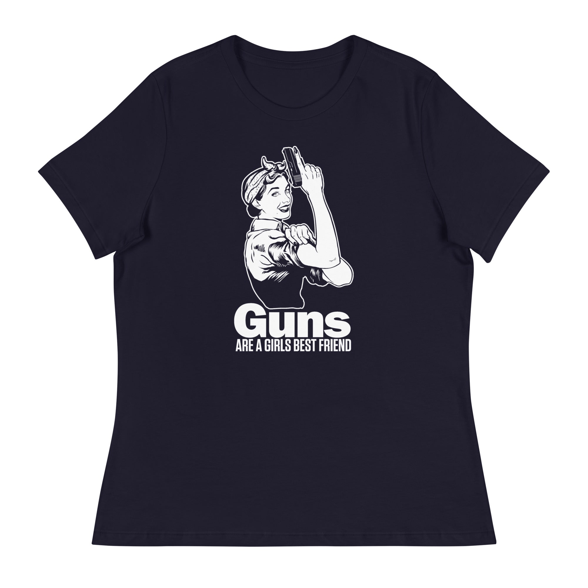 Guns are a Girl's Best Friend Rosie the Riveter Women's Relaxed T-Shirt