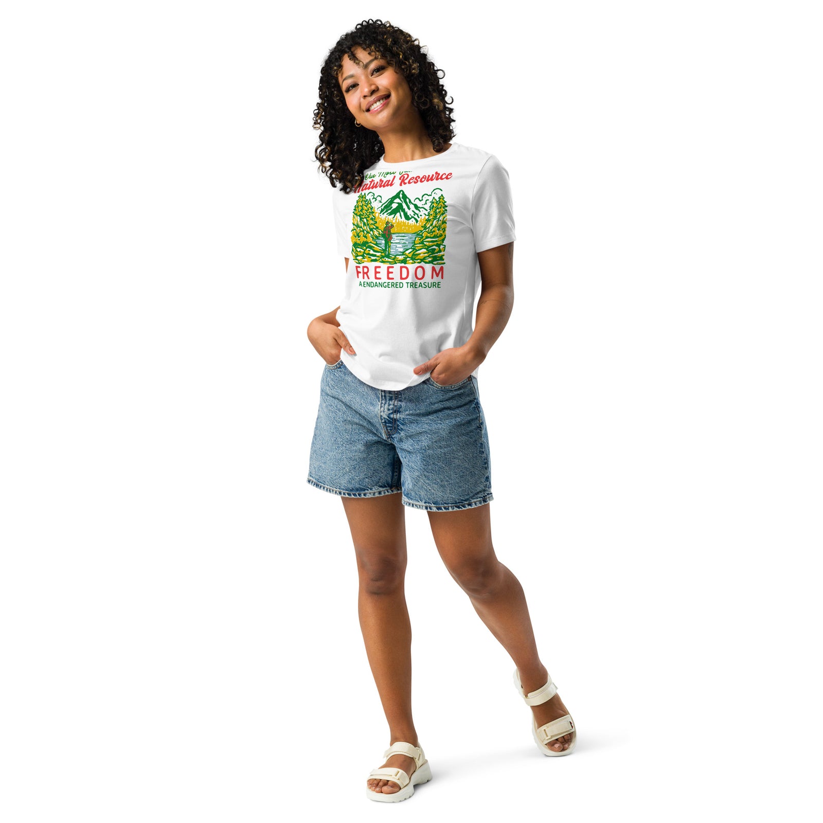 Our Most Valuable Natural Resource Freedom Women's Relaxed T-Shirt
