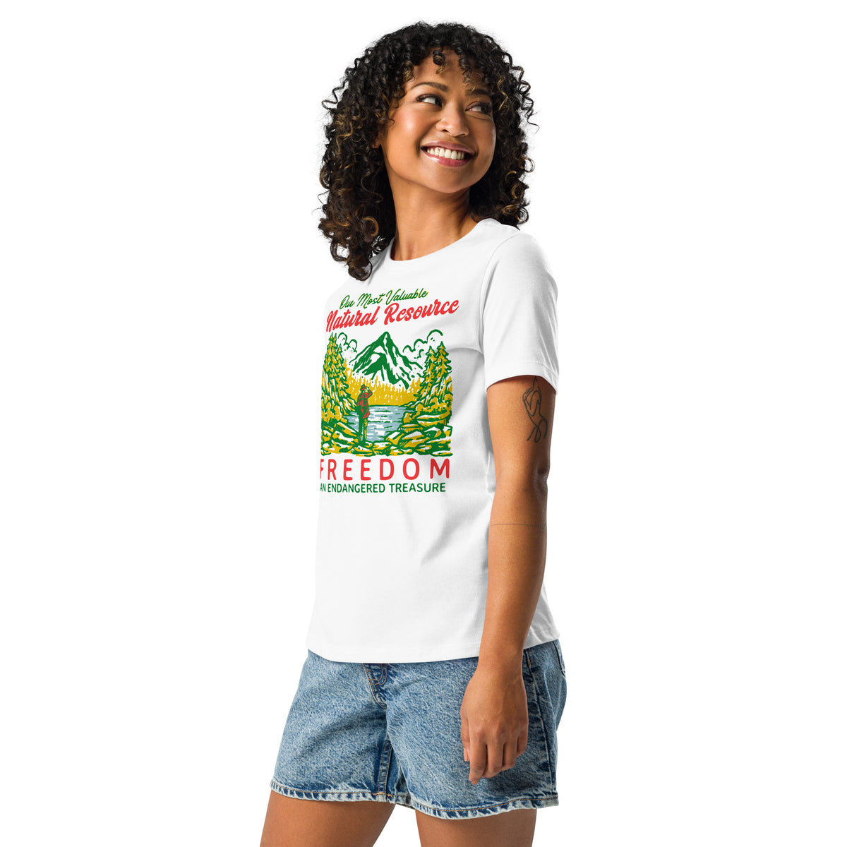 Our Most Valuable Natural Resource Freedom Women&#39;s Relaxed T-Shirt