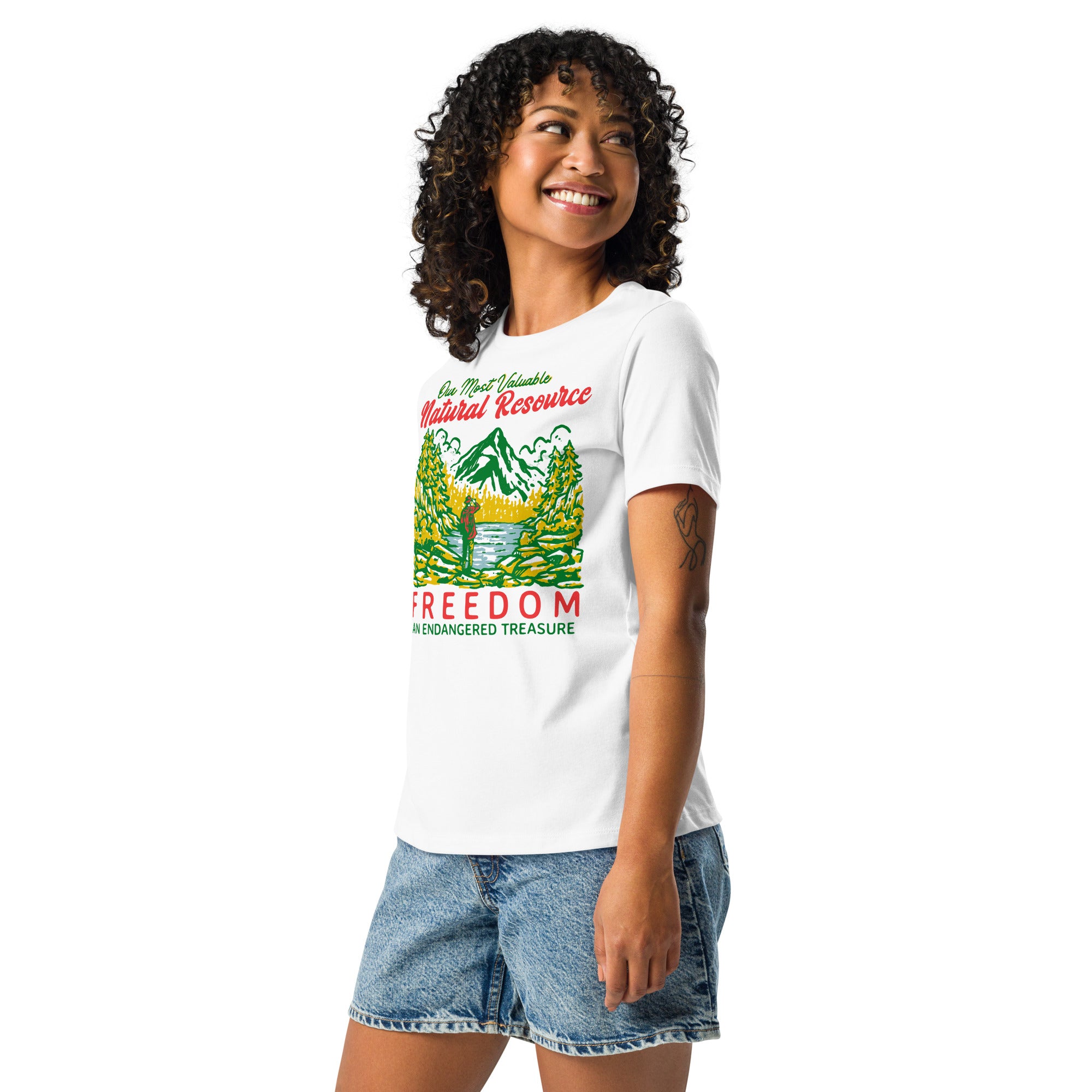 Our Most Valuable Natural Resource Freedom Women's Relaxed T-Shirt