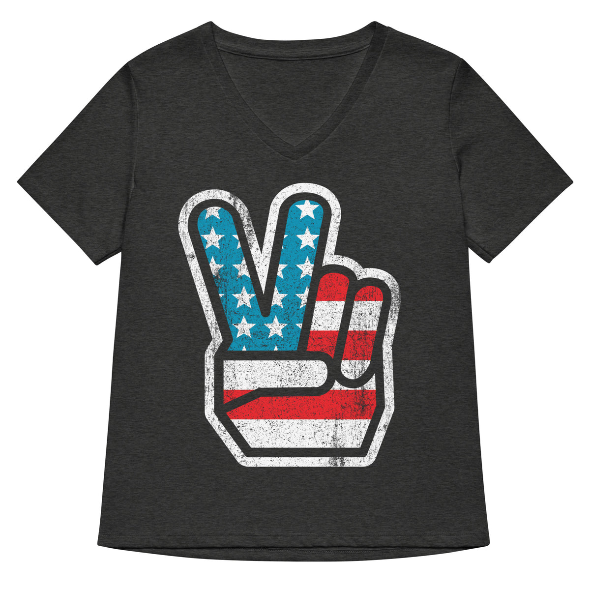 American Peace Women’s Relaxed V-neck T-shirt