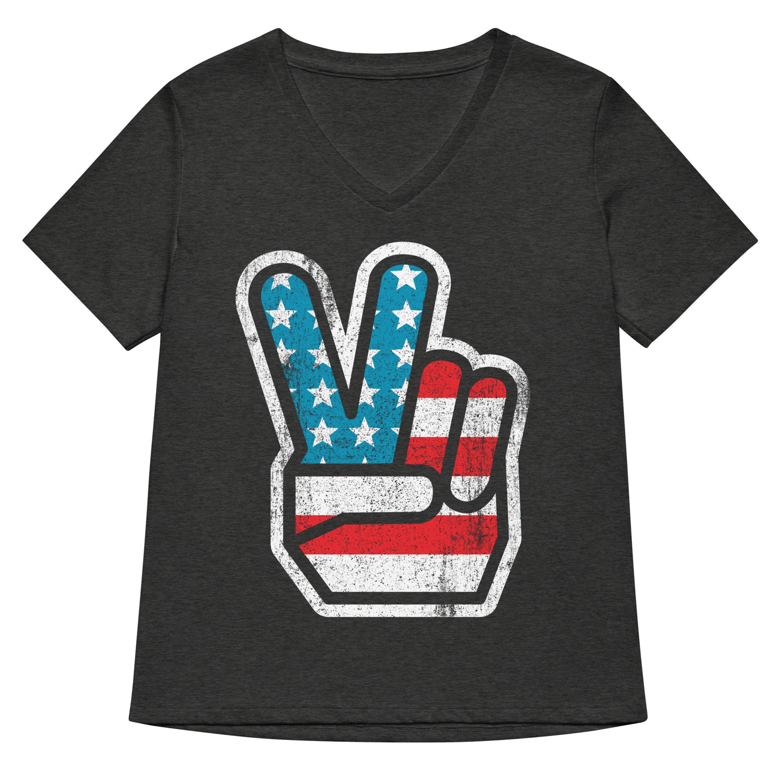 American Peace Women’s Relaxed V-neck T-shirt