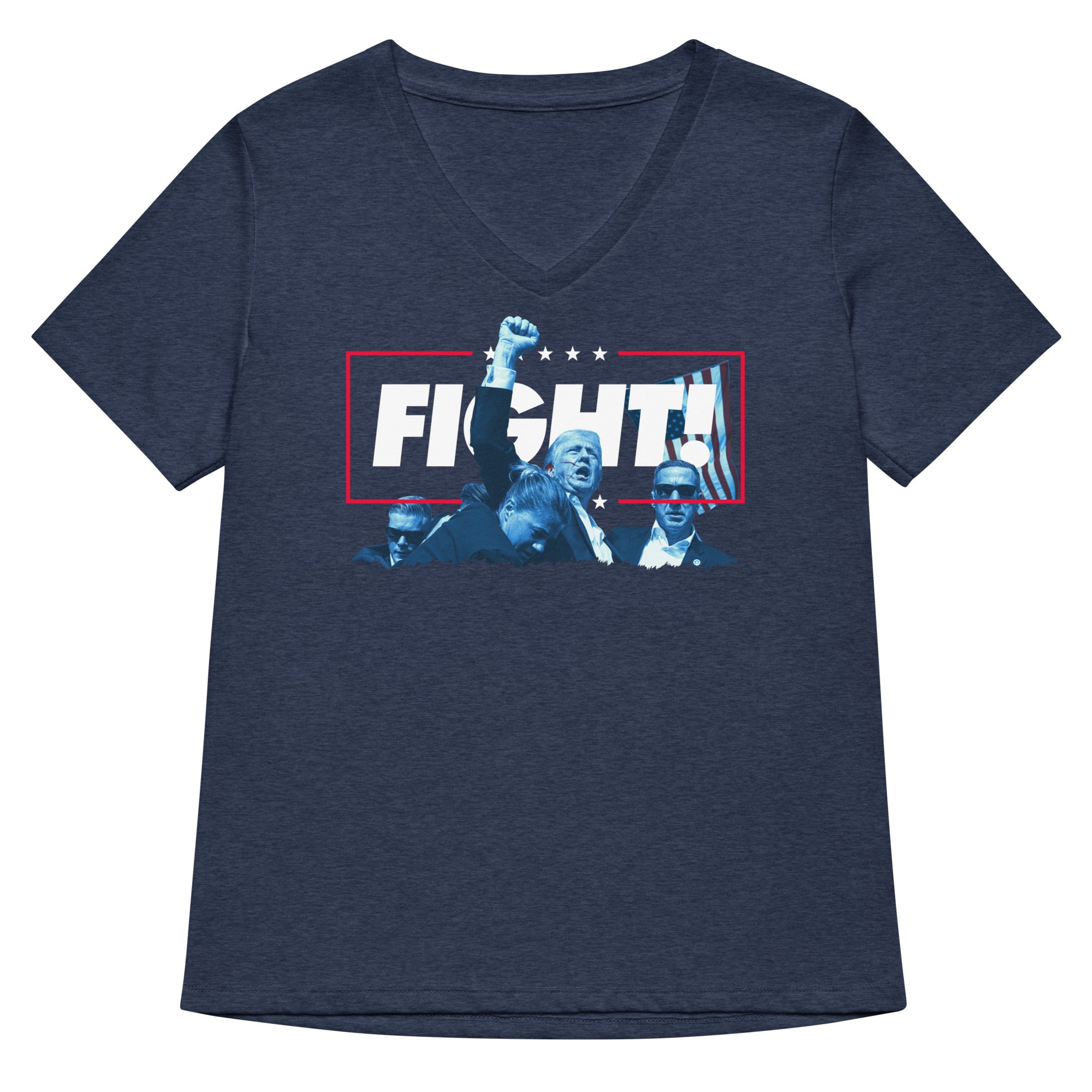 Trump Fight the Good Fight Women’s Relaxed v-neck T-shirt