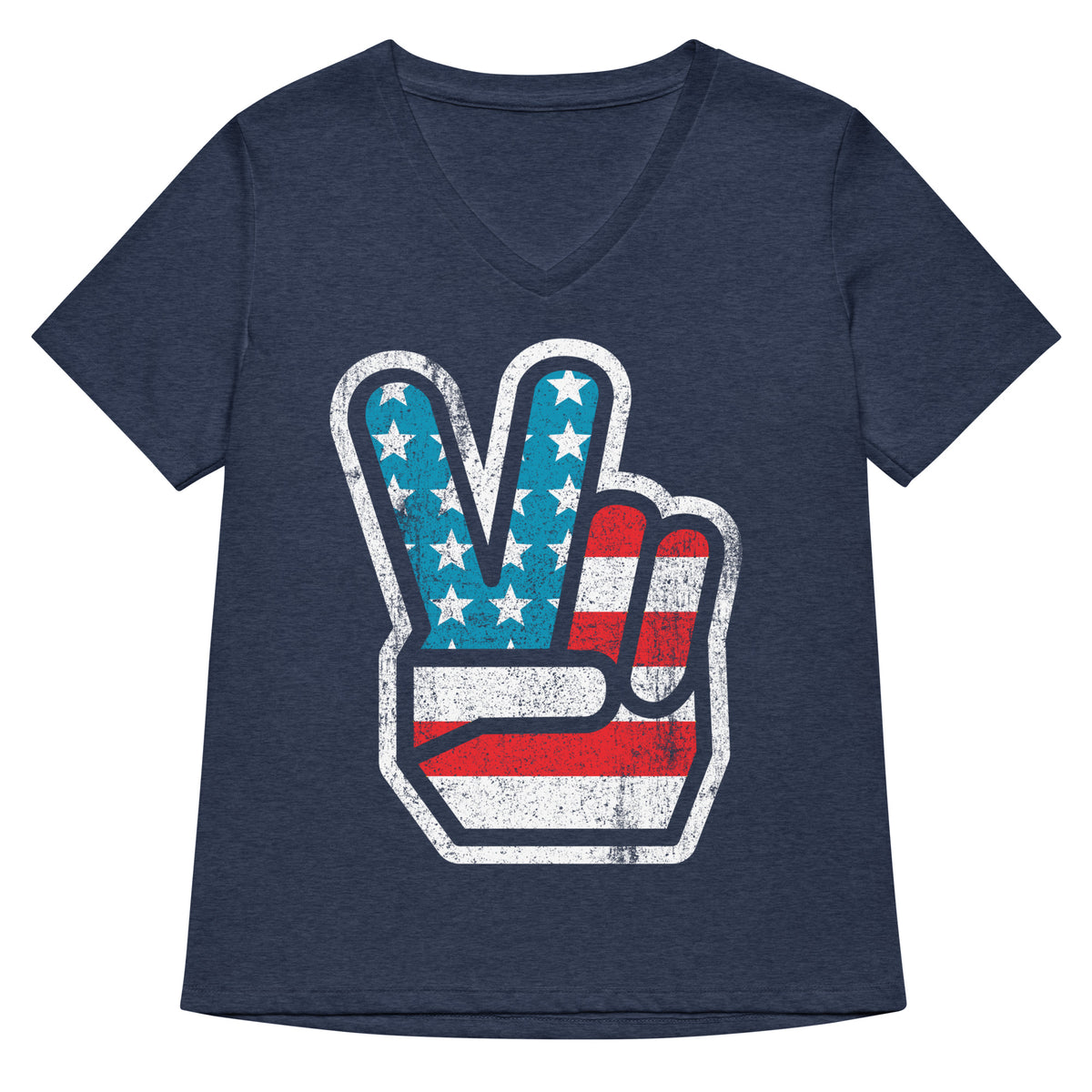 American Peace Women’s Relaxed V-neck T-shirt