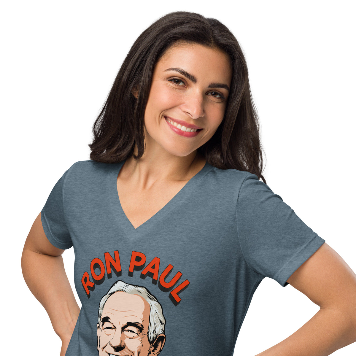 Ron Paul Fan Club Women’s Relaxed V-neck T-shirt