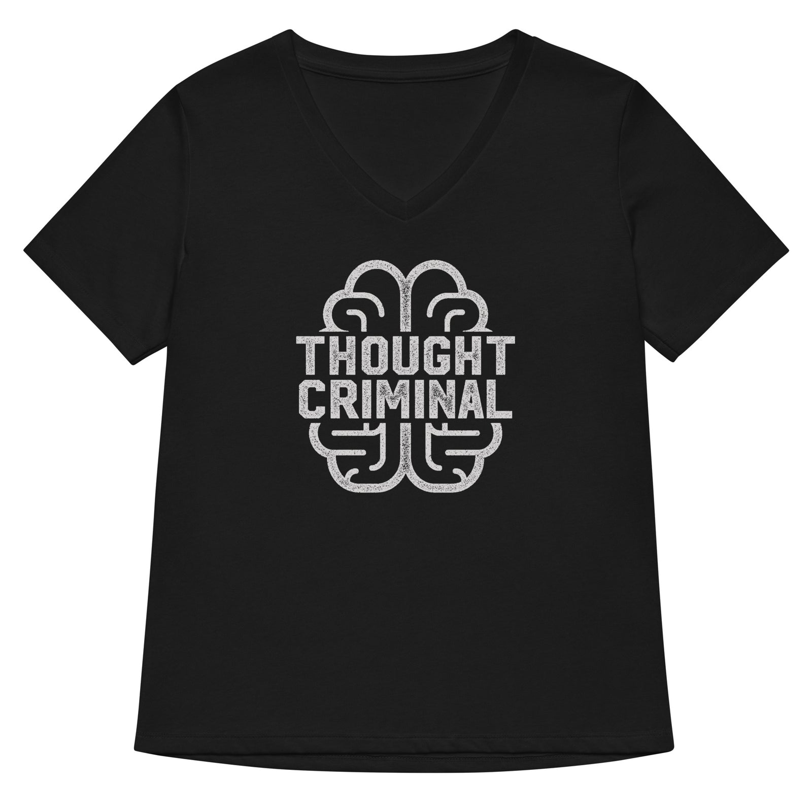 Thought Criminal Women’s Relaxed V-neck T-shirt
