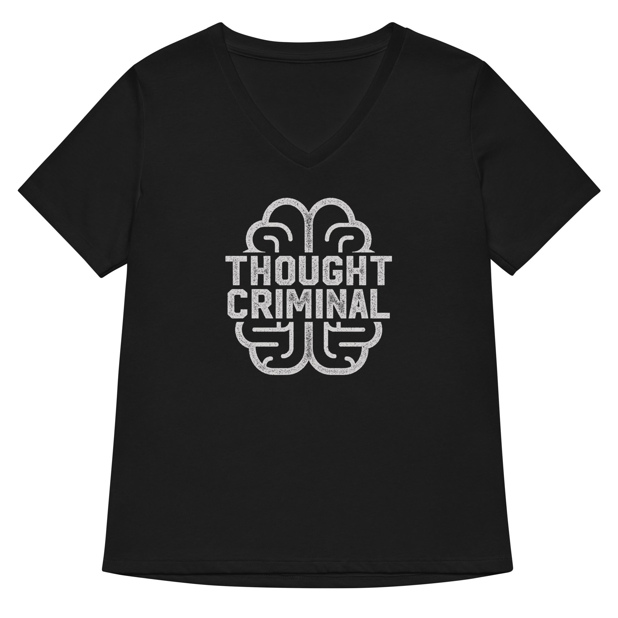 Thought Criminal Women’s Relaxed V-neck T-shirt