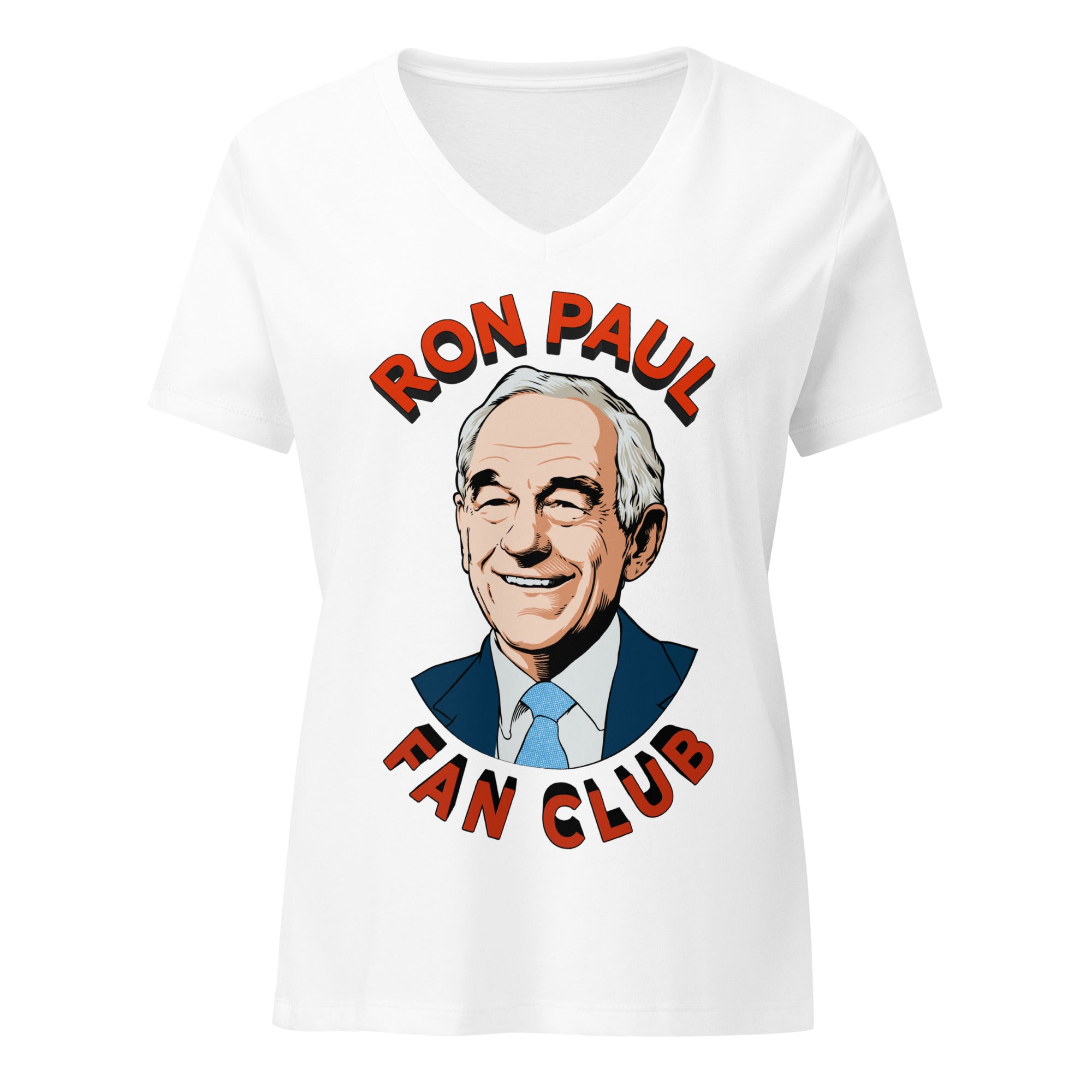 Ron Paul Fan Club Women’s Relaxed V-neck T-shirt