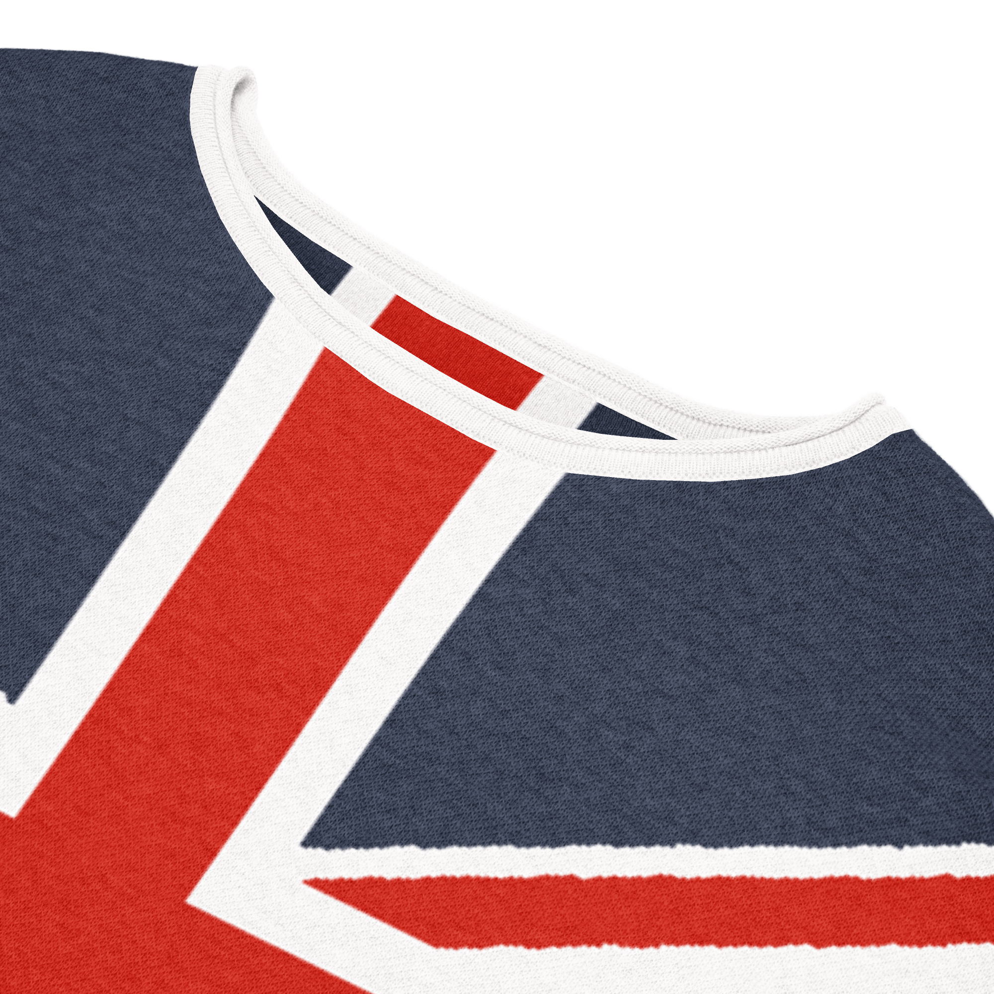 Union Jack design on a product with a close-up view