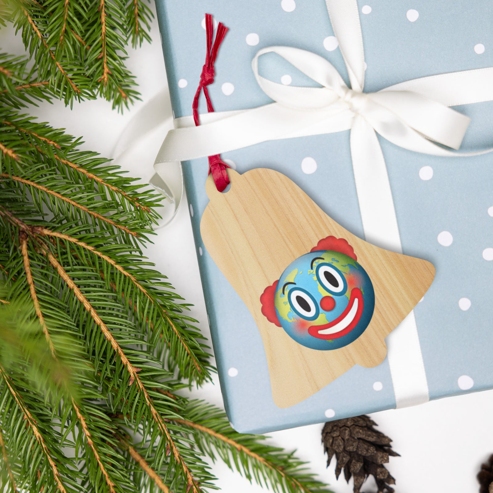 Clown World Wooden Ornaments