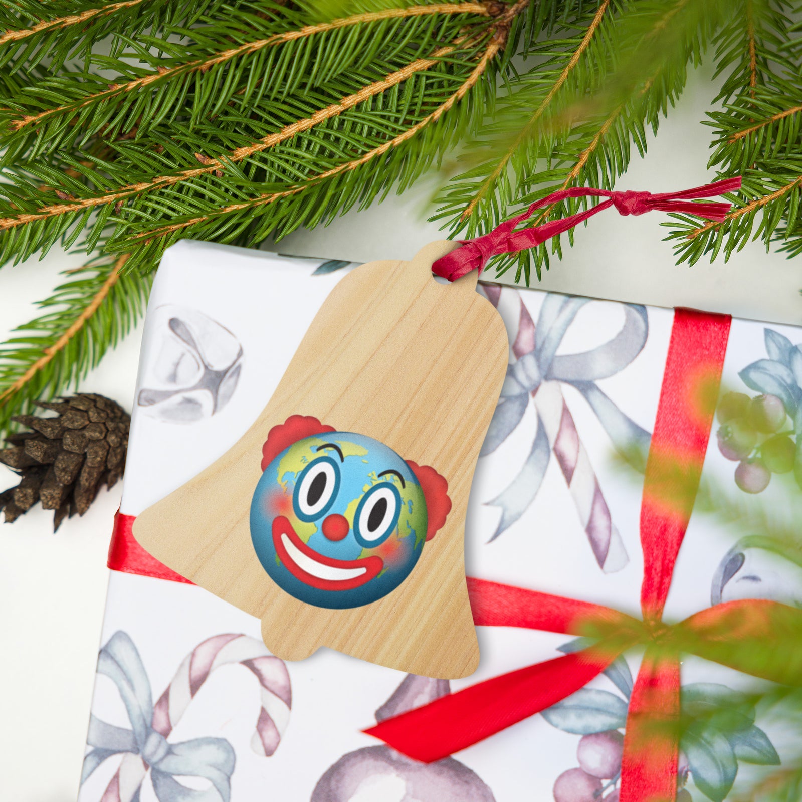 Clown World Wooden Ornaments