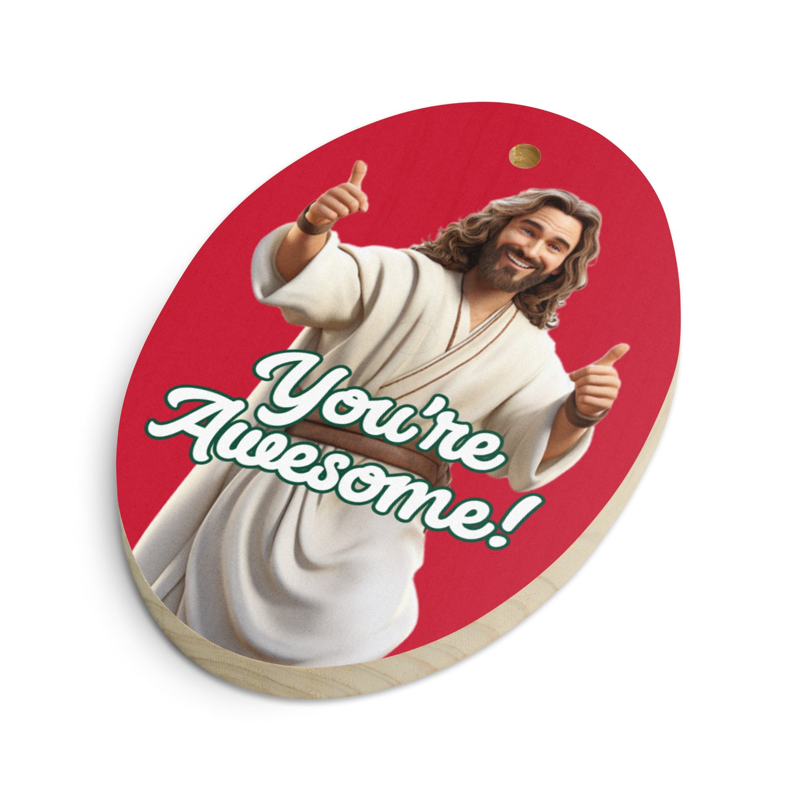 Awesome Jesus Wooden Ornaments