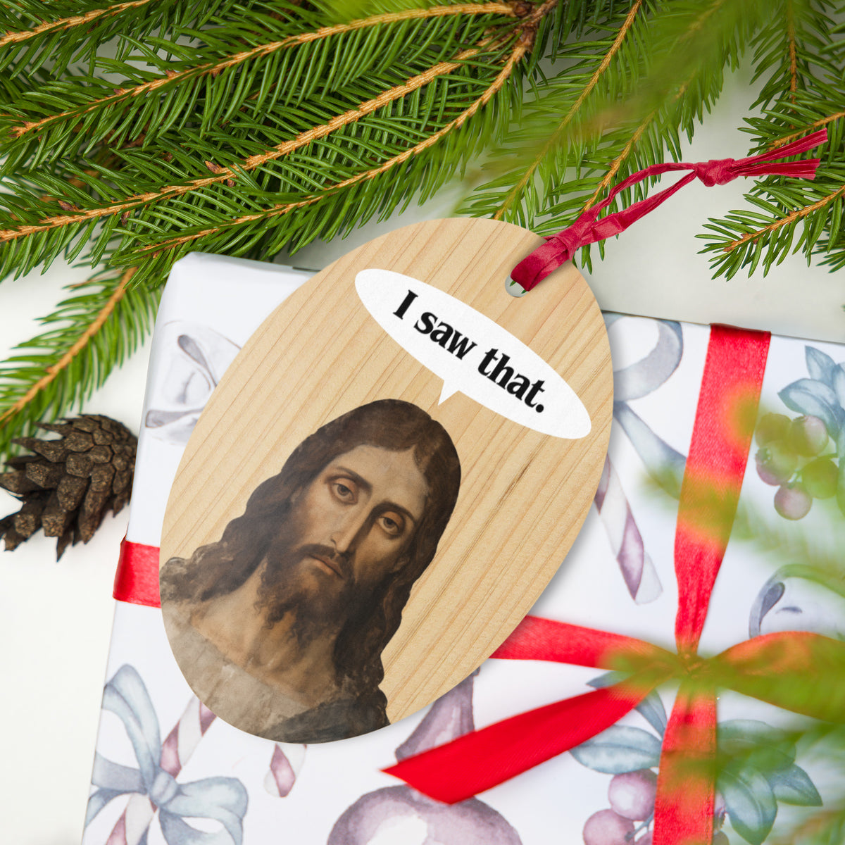 Jesus I Saw That Wooden Ornaments