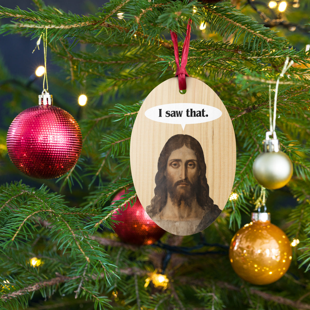 Jesus I Saw That Wooden Ornaments