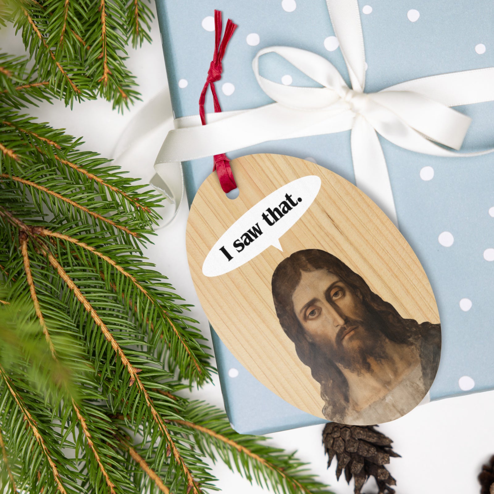 Jesus I Saw That Wooden Ornaments