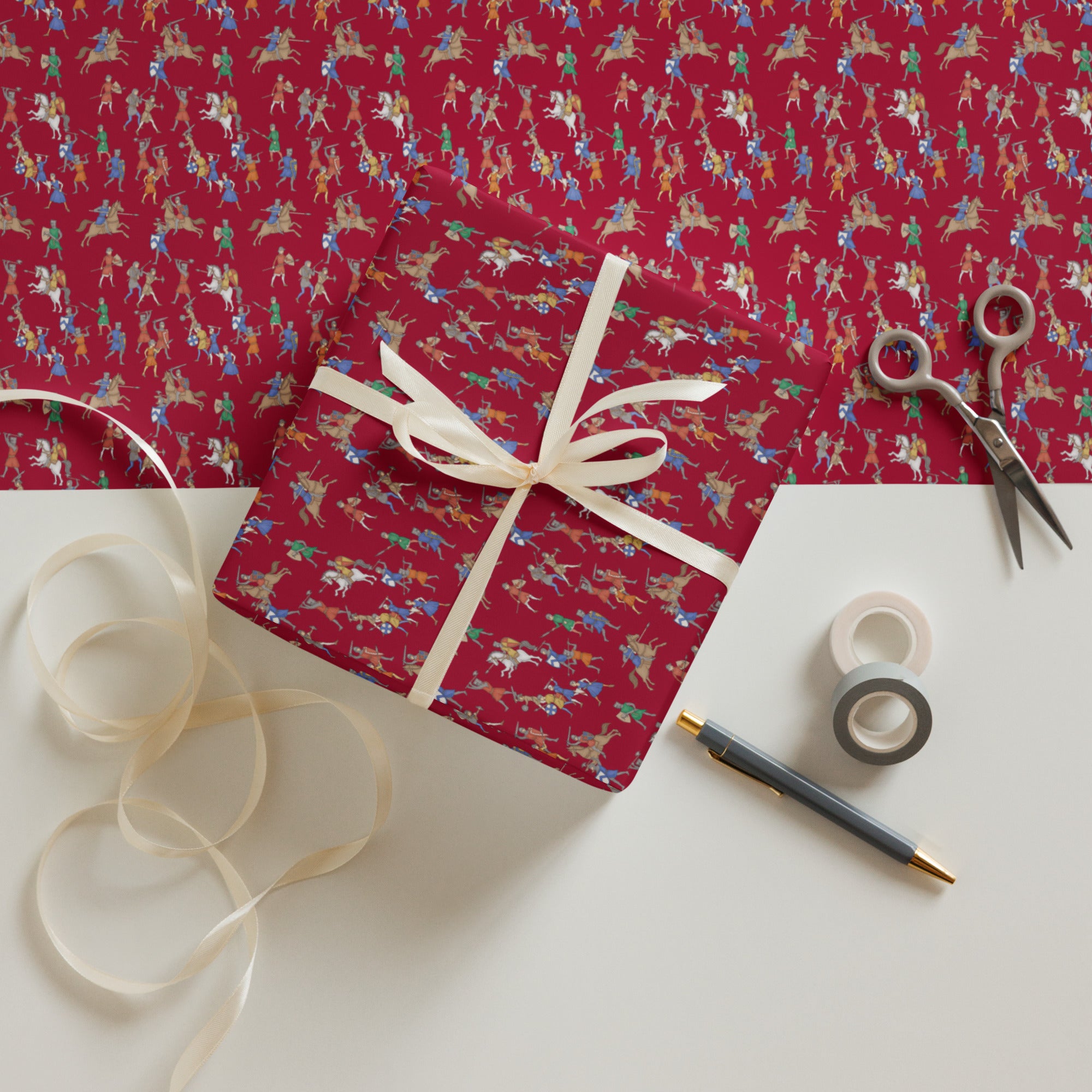 Medieval Battle Wrapping Paper
