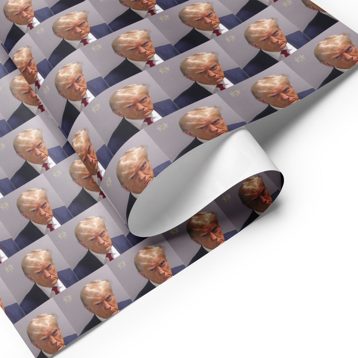 Trump Mugshot Wrapping Paper Sheets - Liberty Maniacs