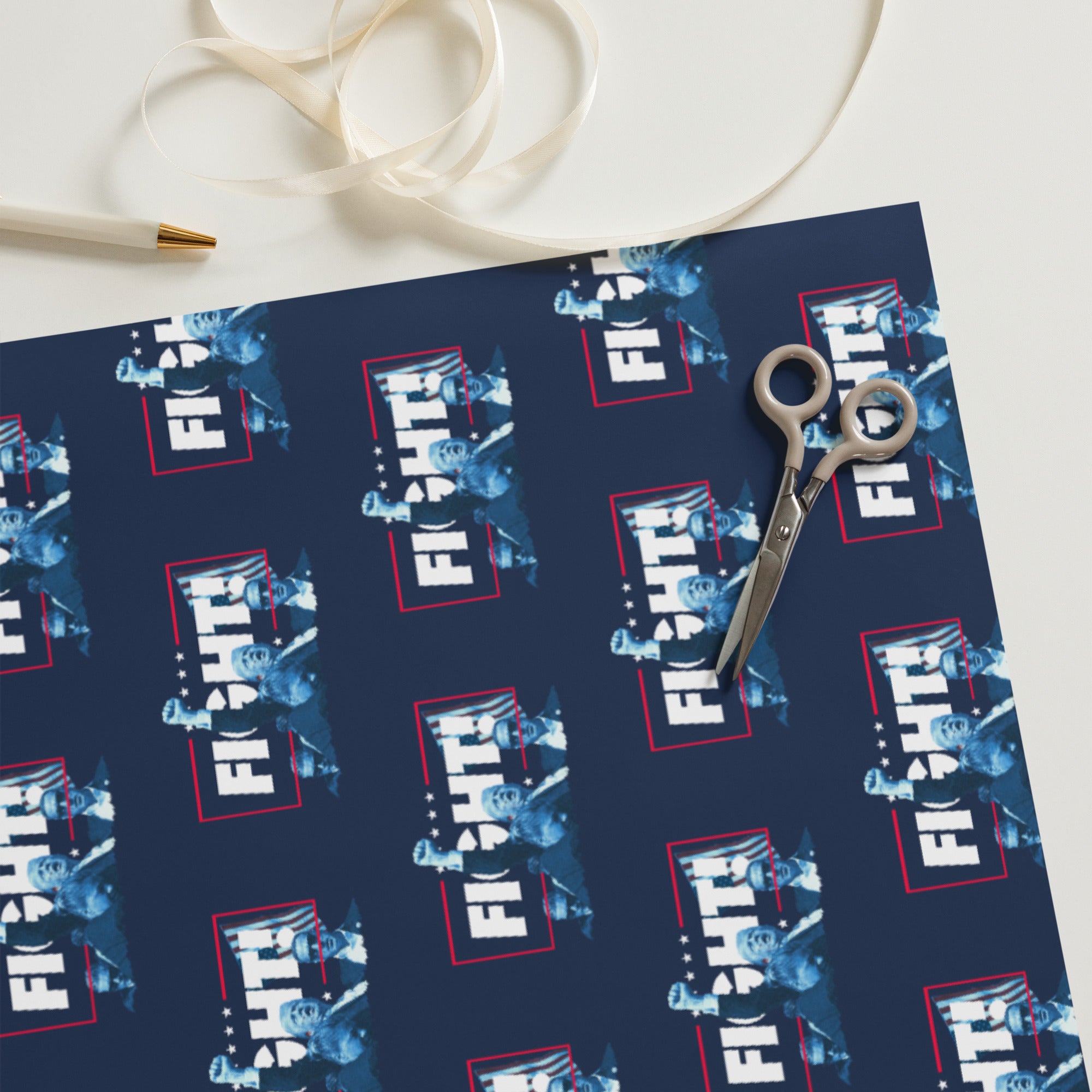 Trump Fight Wrapping Paper Sheets