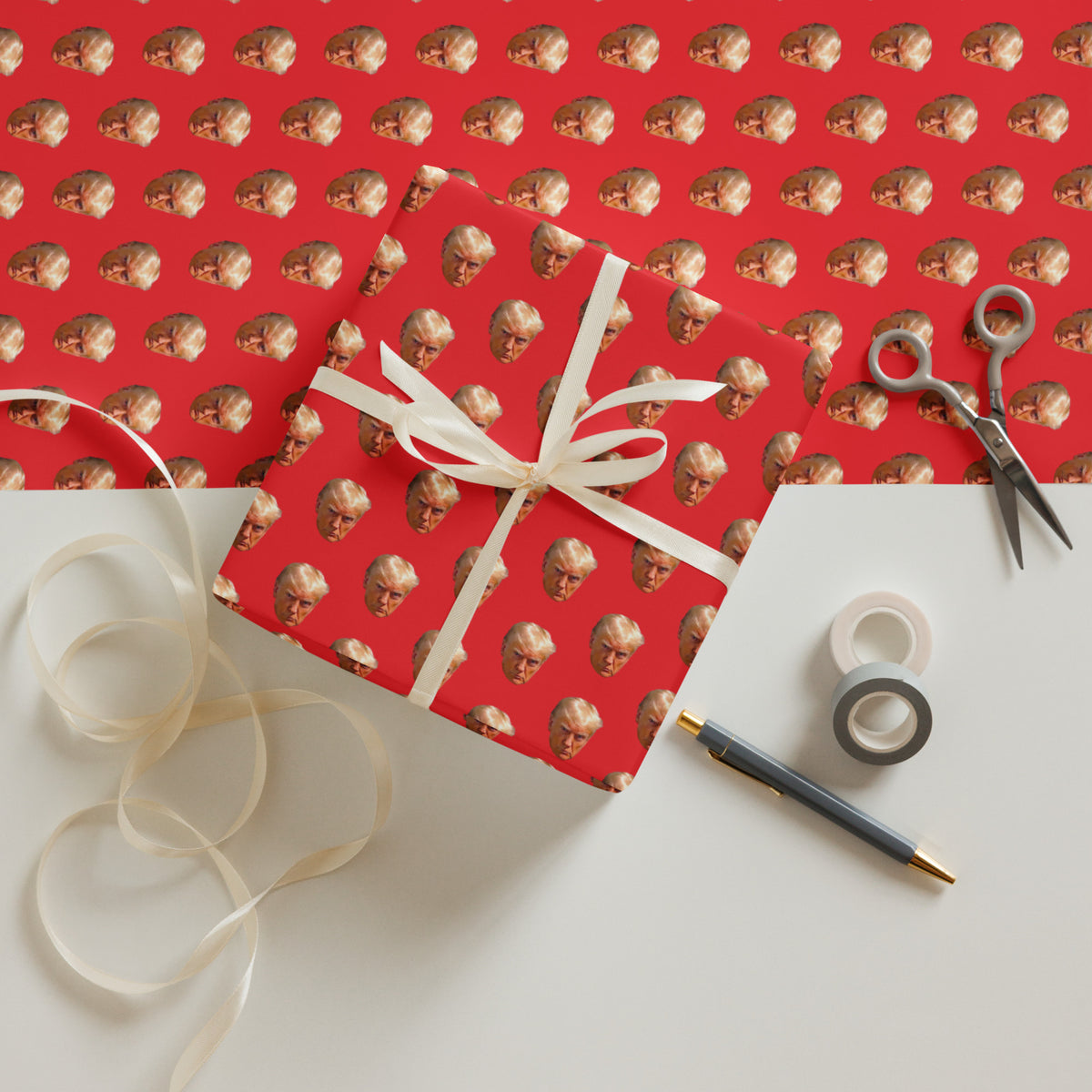 Trump Mugshot Wrapping Paper Sheets