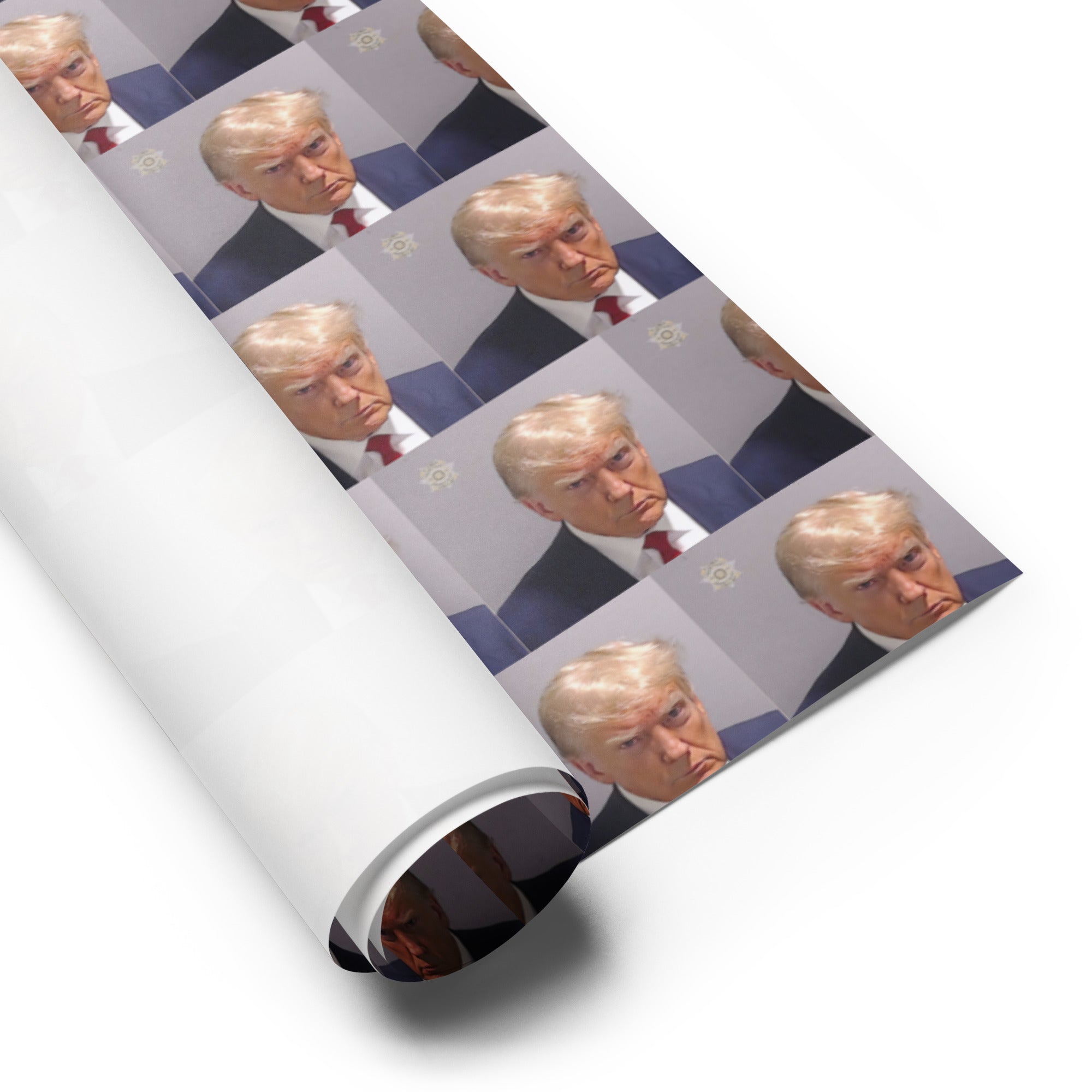 Donald Trump Mugshot Wrapping Paper