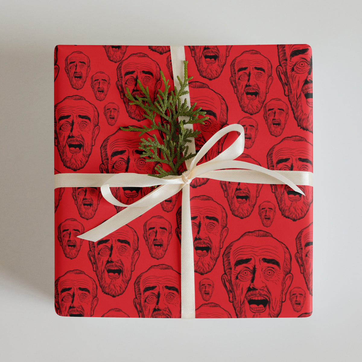 Carlin Laugh Wrapping Paper