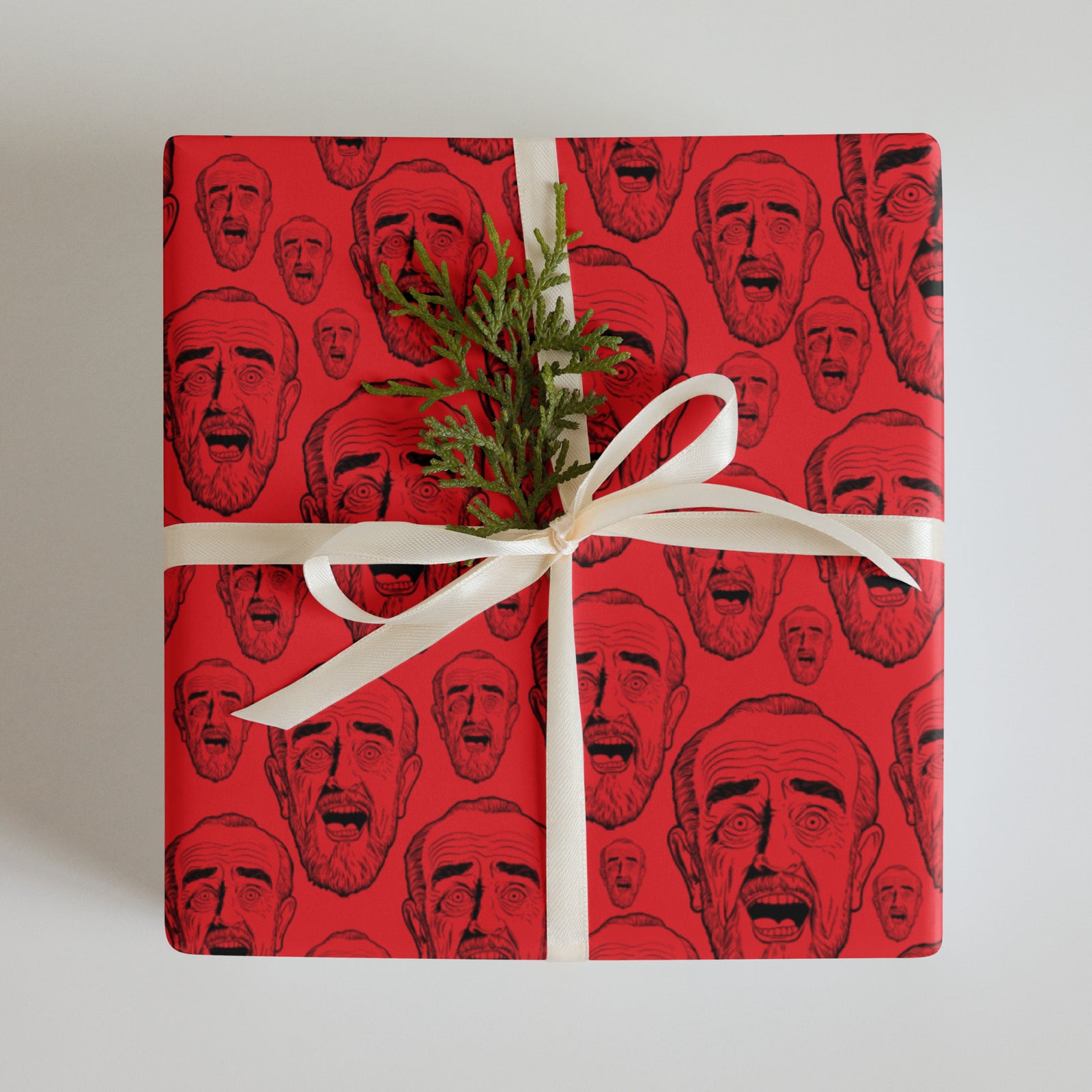 Carlin Laugh Wrapping Paper